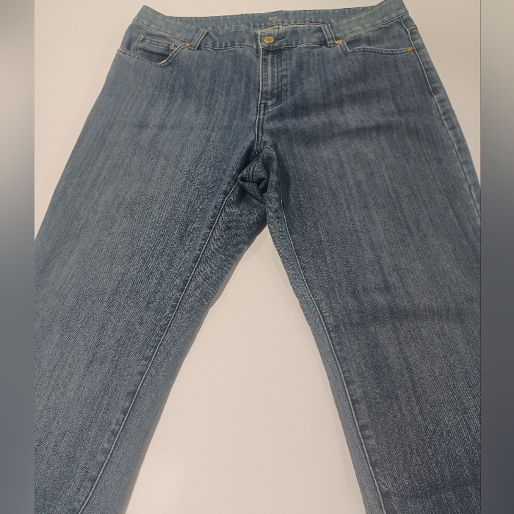 Michael Kors Izzi Skinny Jeans With Gold Hardware